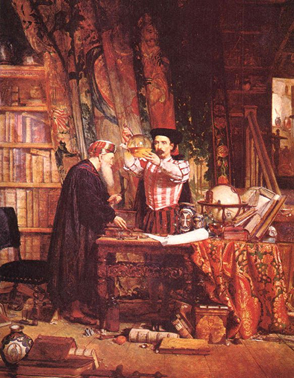 painting of an Alchemist